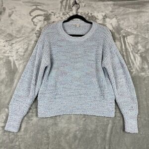 Moral Fiber Sweater Women's L Blue Purple Green Speckled